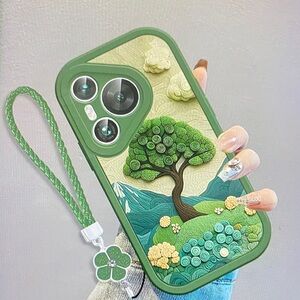 Green Tree Design Phone Case